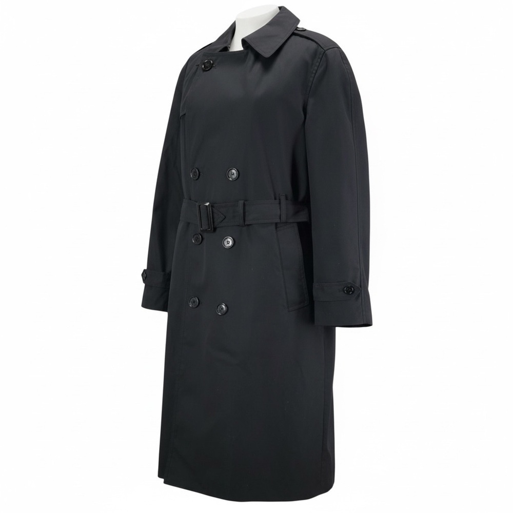 Garrison Collection All Weather Army Coat 38S DLA Military Trench Black - Picture 2 of 11
